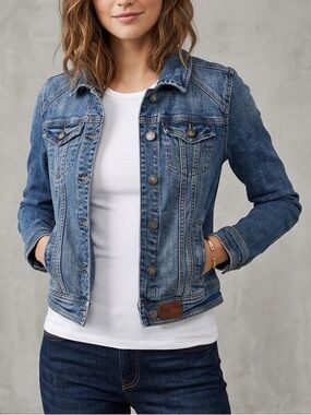 Anthropologie Pilcro &‎ Letterpress Classic Denim Jean Jacket Women's Size XS